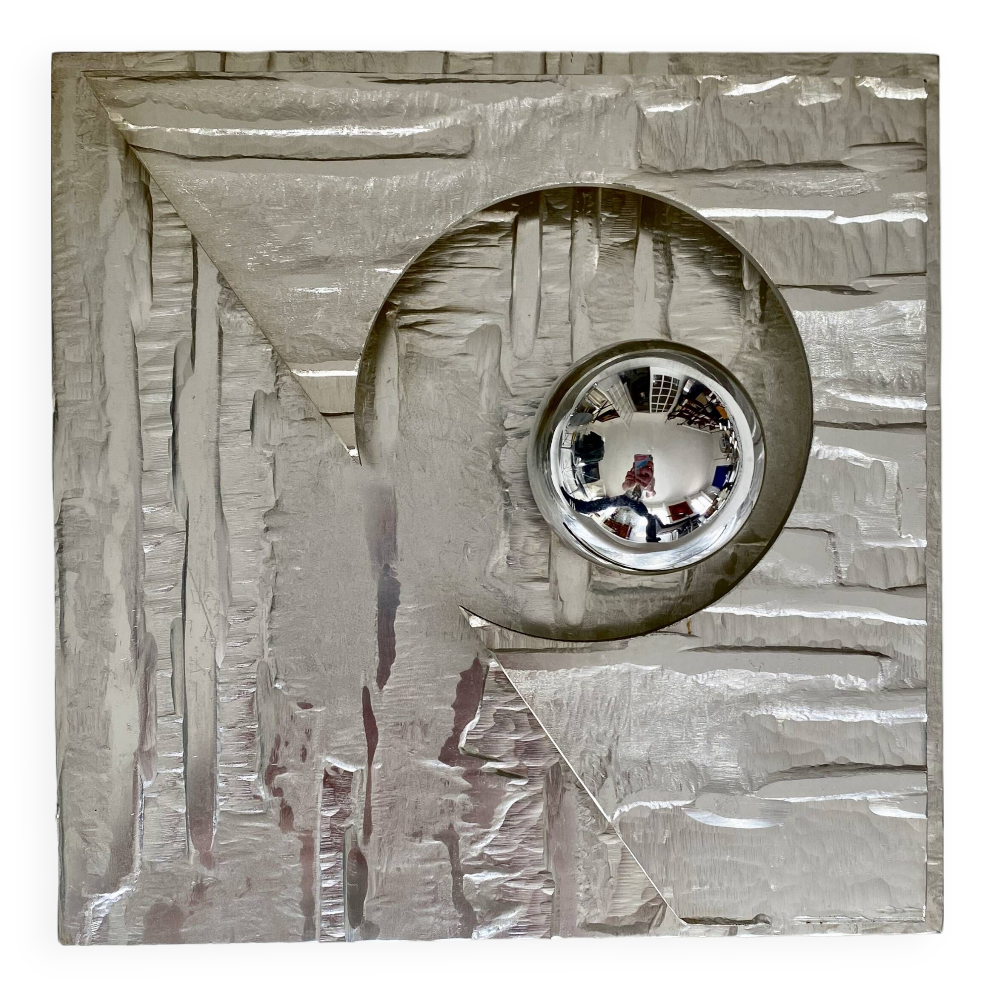 Lumalux 2000 aluminum wall light from the 1970s.