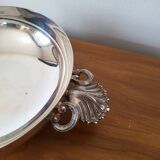 Round Hollow Dish, Vegetable Dish Silver Metal GELB