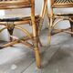 Set de 4 fauteuils en rotin