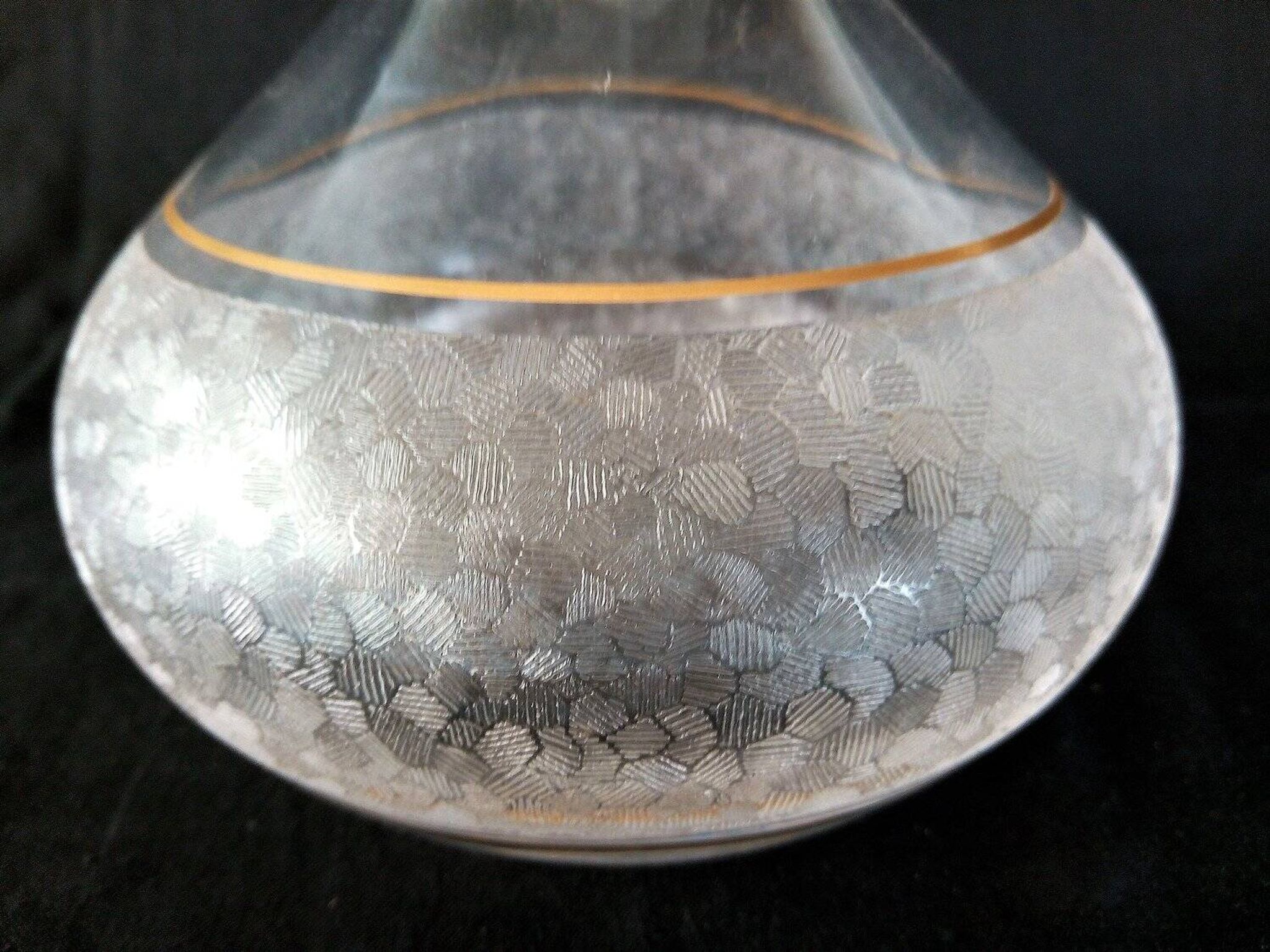 St. Louis crystal decanter, "Mélancolie" model, late nineteenth early twentieth century