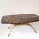 Coffee table in marble and bronze,france circa 1970