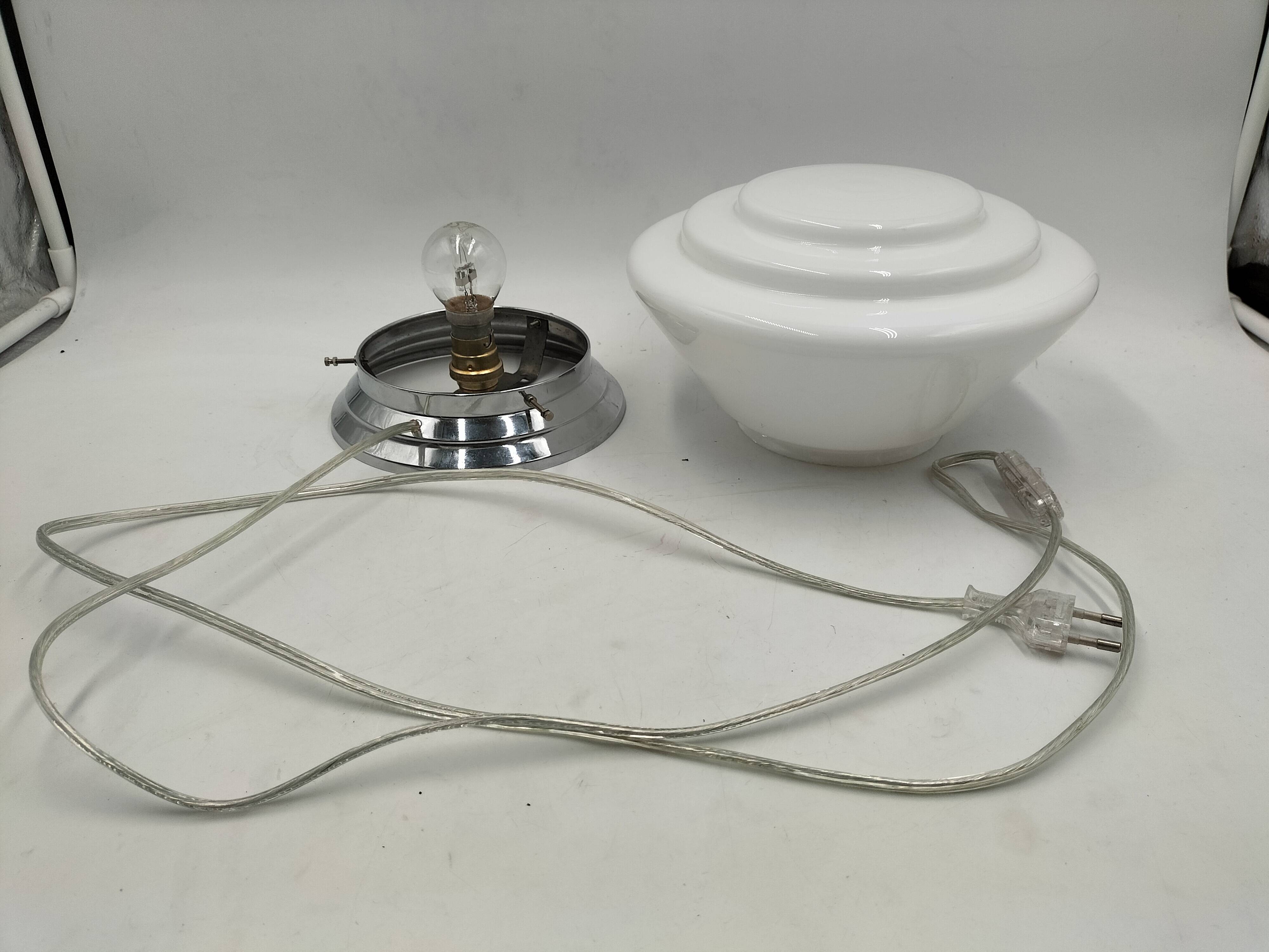 Art Deco Opaline Lamp