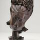 Buste en bois de femme à coiffe florale travail sculptural des années 60-70