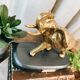 Bronze elephant on pedestal