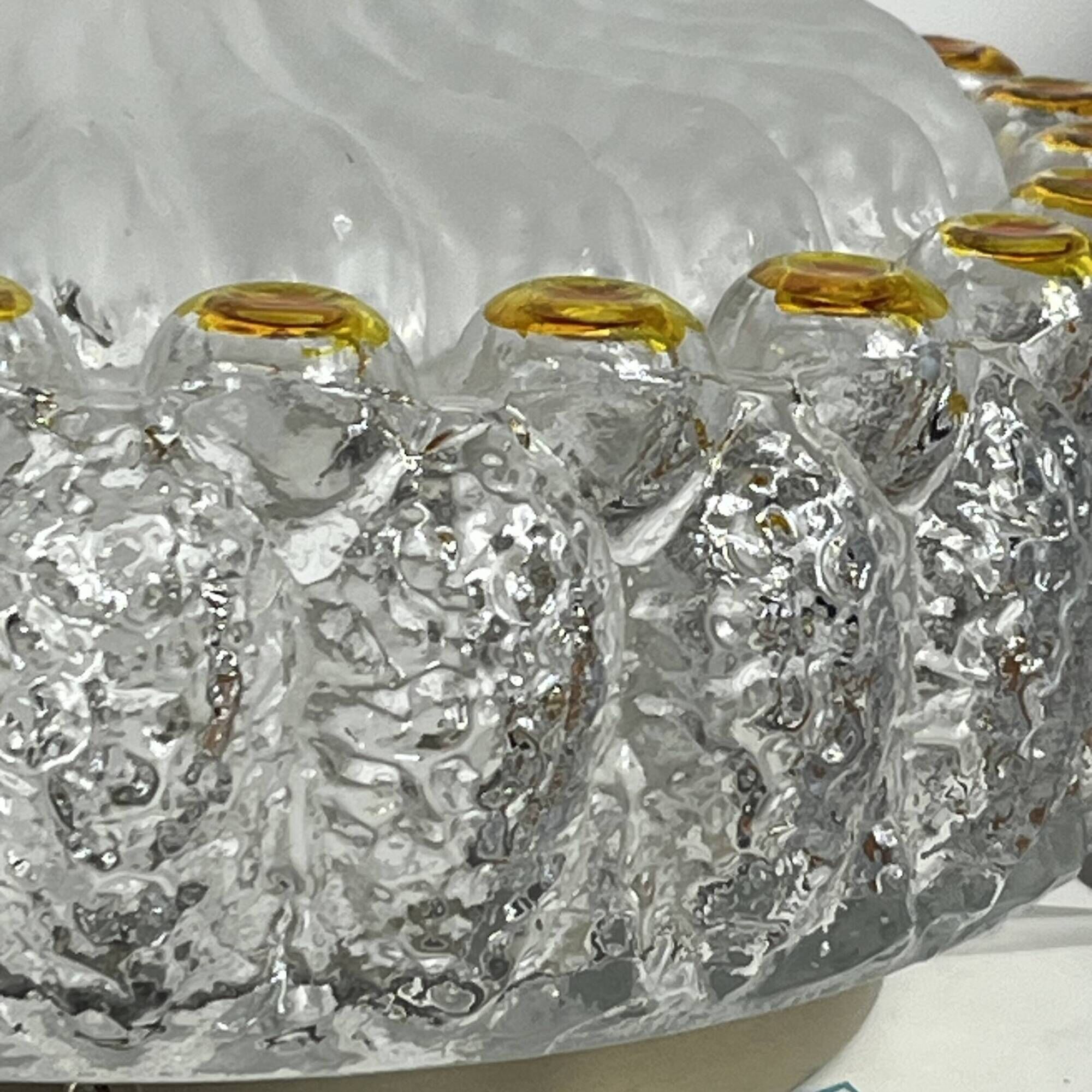 Wall light or round ceiling light in Murano or Limburg glass type.