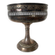 Silver-plated metal footed bowl