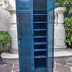 Vintage blue industrial cabinet, original condition, 1930s