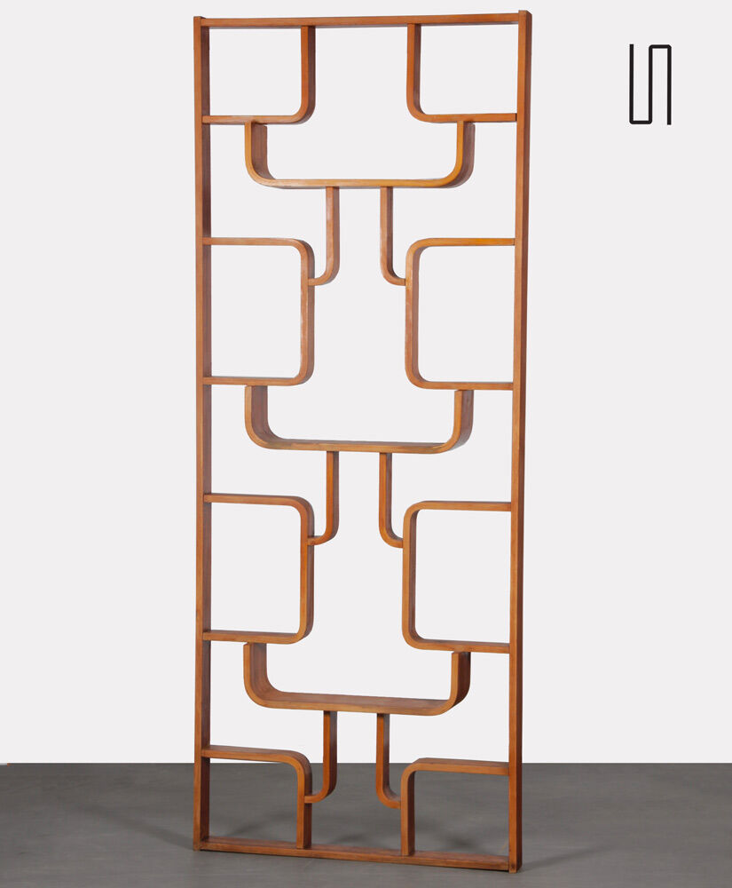 Vintage claustra, czech mahogany, 1960