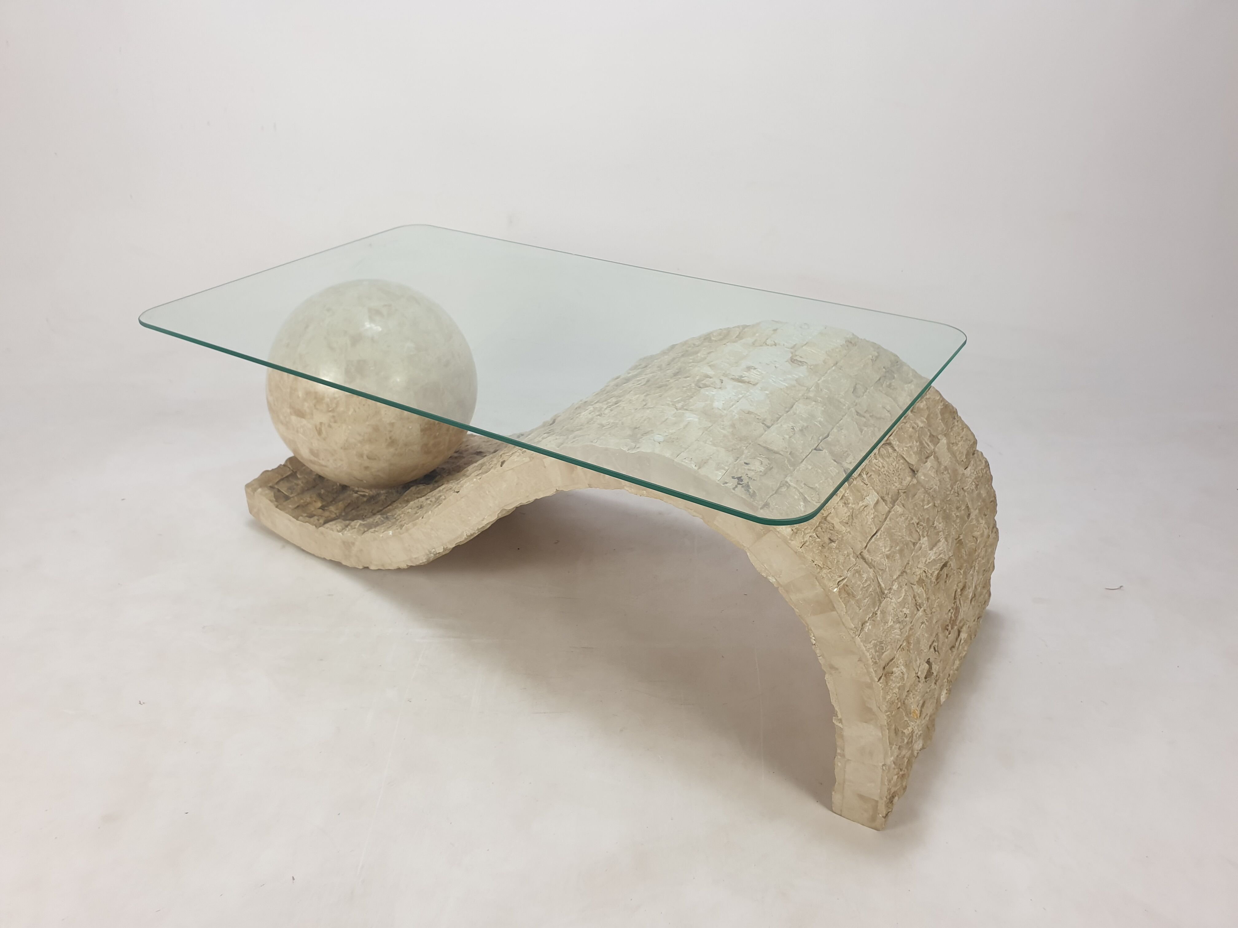 Magnussen Ponte Mactan Stone Coffee Table, 1980s