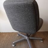 Pair of vintage office chairs heather grey by EUROSIT