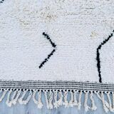 Moroccan rug, handmade Beni Ourain rug, 150/250cm