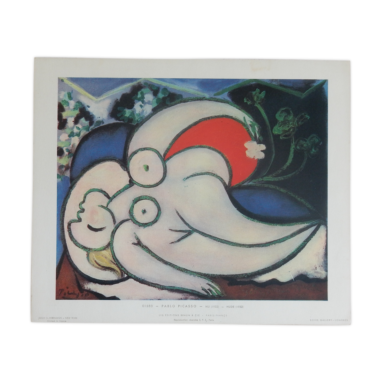 Picasso Nu 1932 reproduction Editions Braun & Cie - Paris