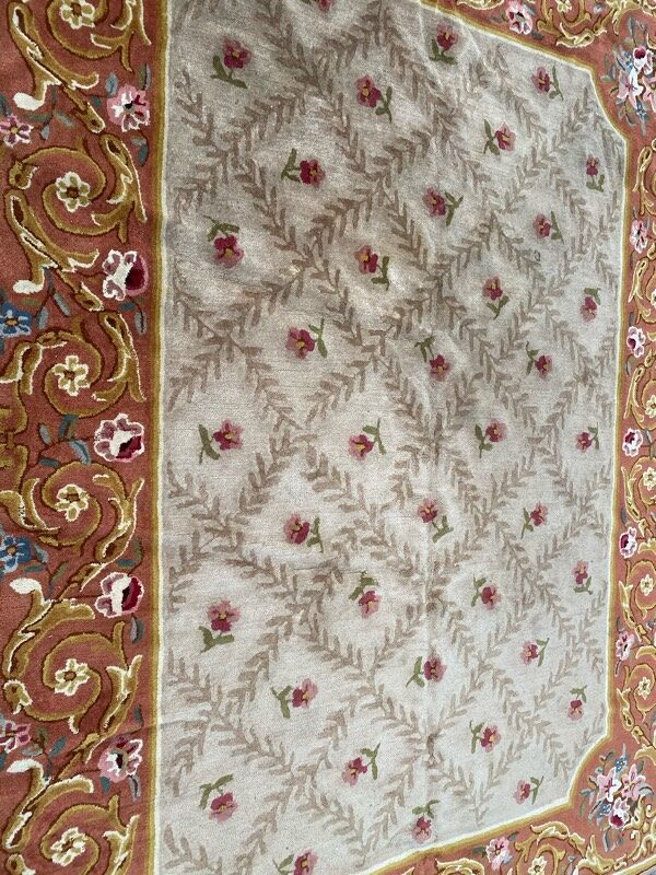 Tapis ancien français point Janus 177x235 cm