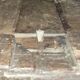 Very important Louis XIV period solid wood storage bench / 201 cm long