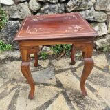 Coffee table in brass marquetry
