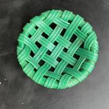 Woven ceramic basket