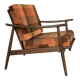 Vintage boomerang armchair