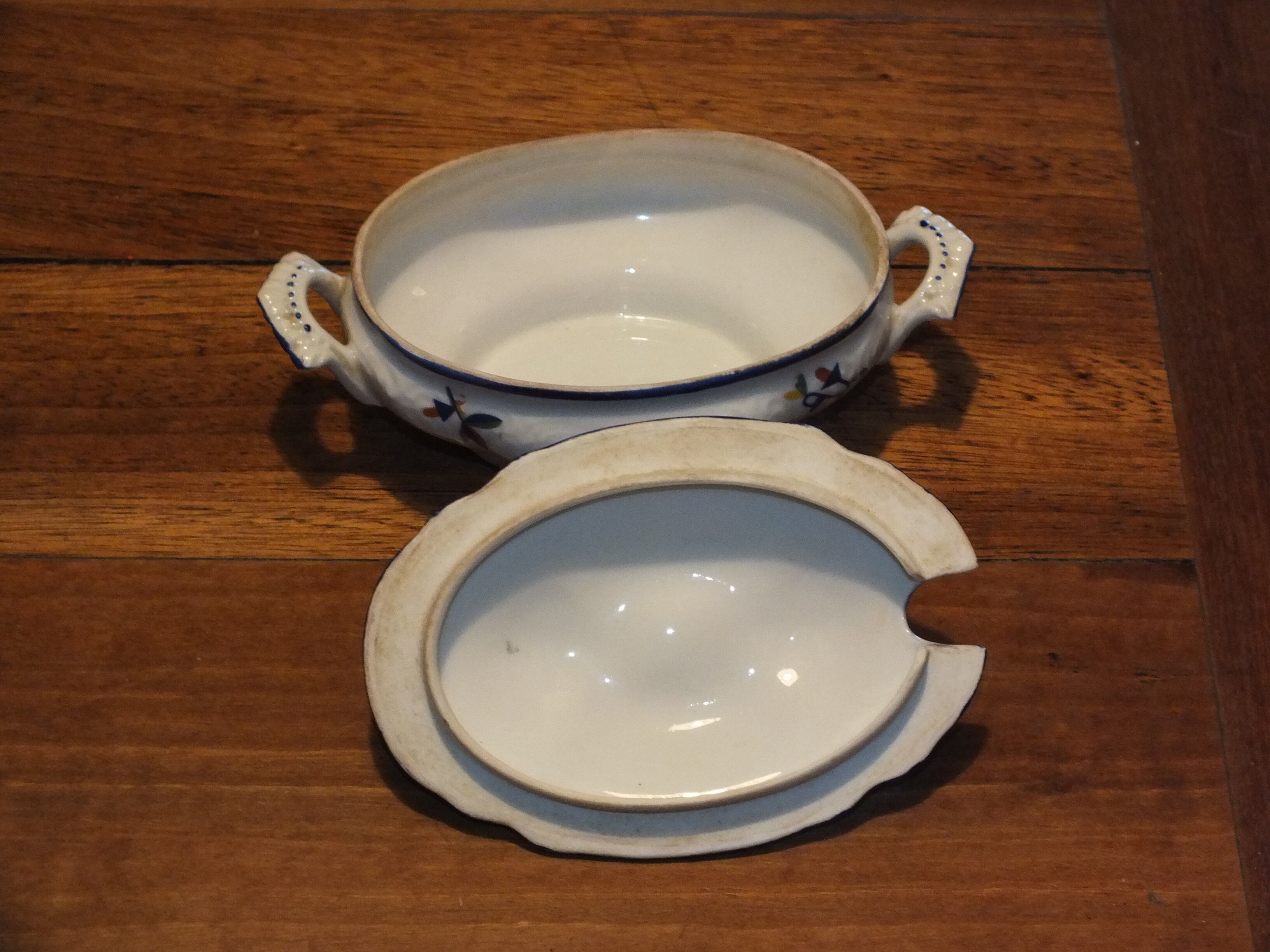 Art Deco dessert service in Limoges Astral porcelain