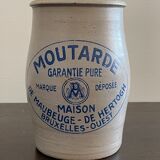 Old stoneware mustard pot