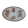 Plat oval terre de fer  "berenger" 19 ème