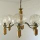 Vintage Brass Pendant Light Elegant Rustic Chendelier Colonial Style