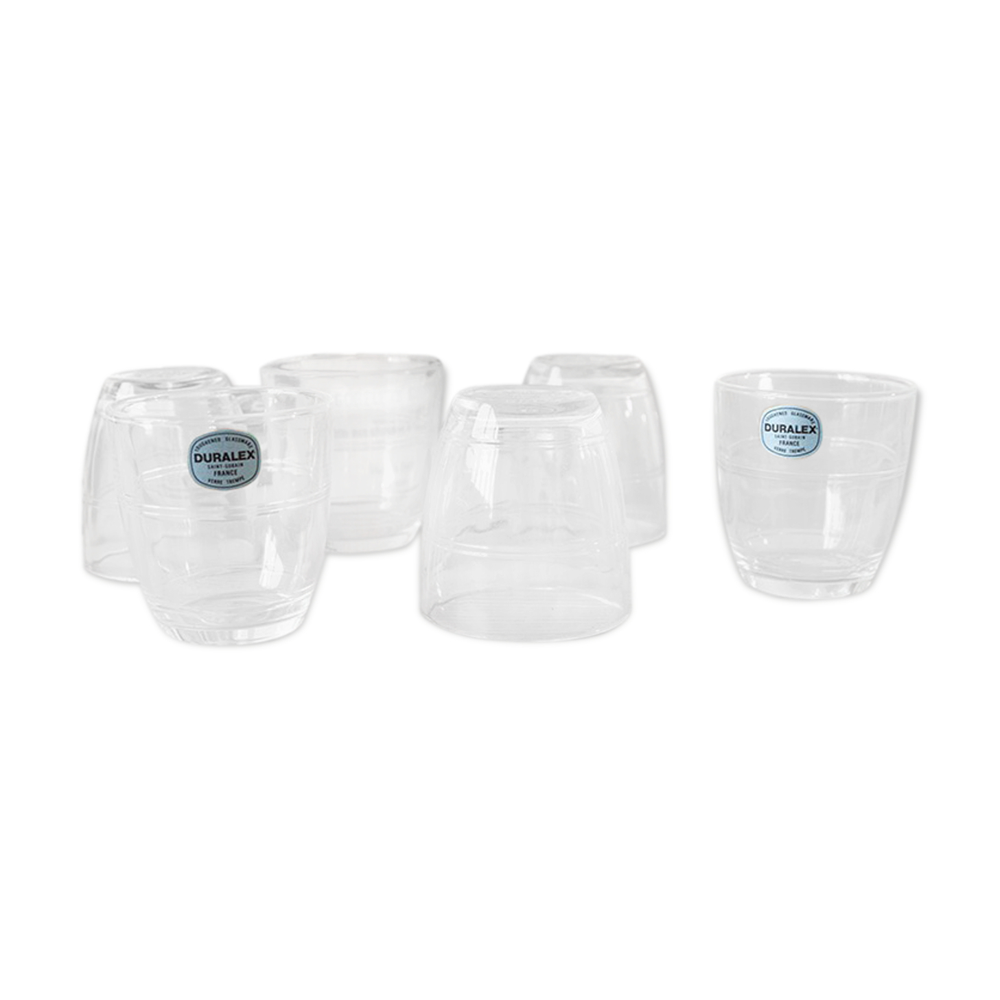 Duralex vintage Gigogne model glasses