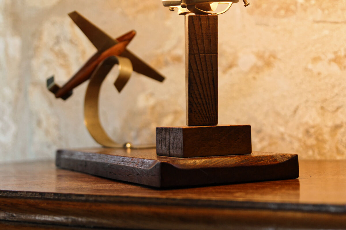 Bedside lamp, art deco airplane nightlight