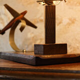 Lampe de chevet, veilleuse avion art déco