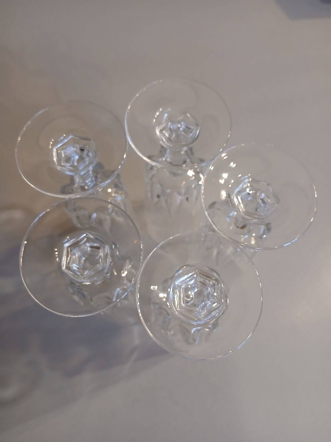 5 crystal champagne flutes