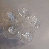 5 crystal champagne flutes