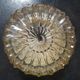 Old ceiling lamp vintage wall lamp in white glass amber patterns 1960 ø 16.5 cm tbe vintage