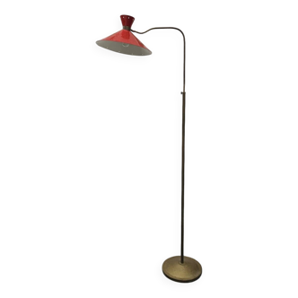 1950s Double Diabolo Metal Floor Lamp