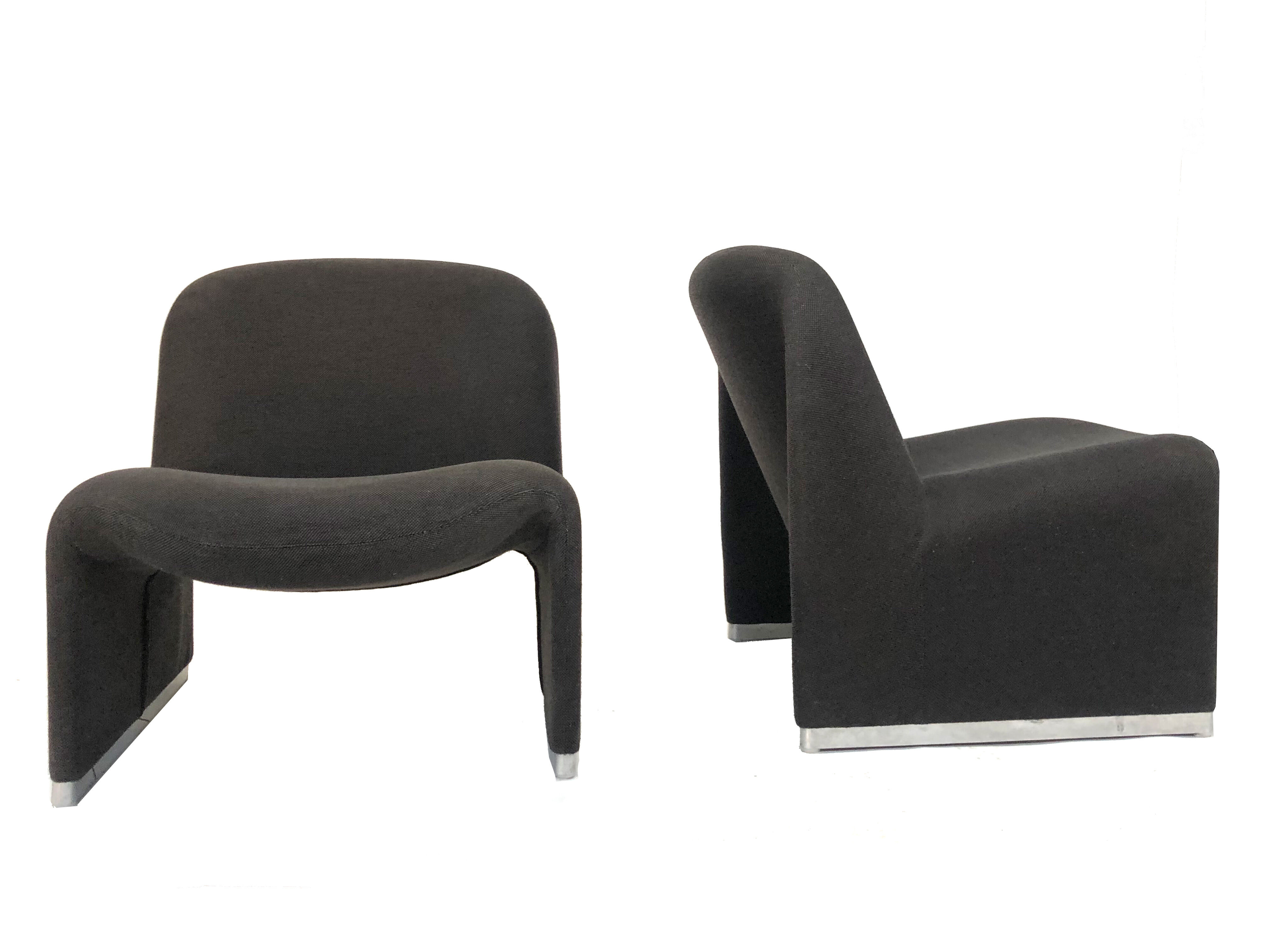 Vintage lounge chairs Alky Castelli Artifort Giancarlo Piretti set of two