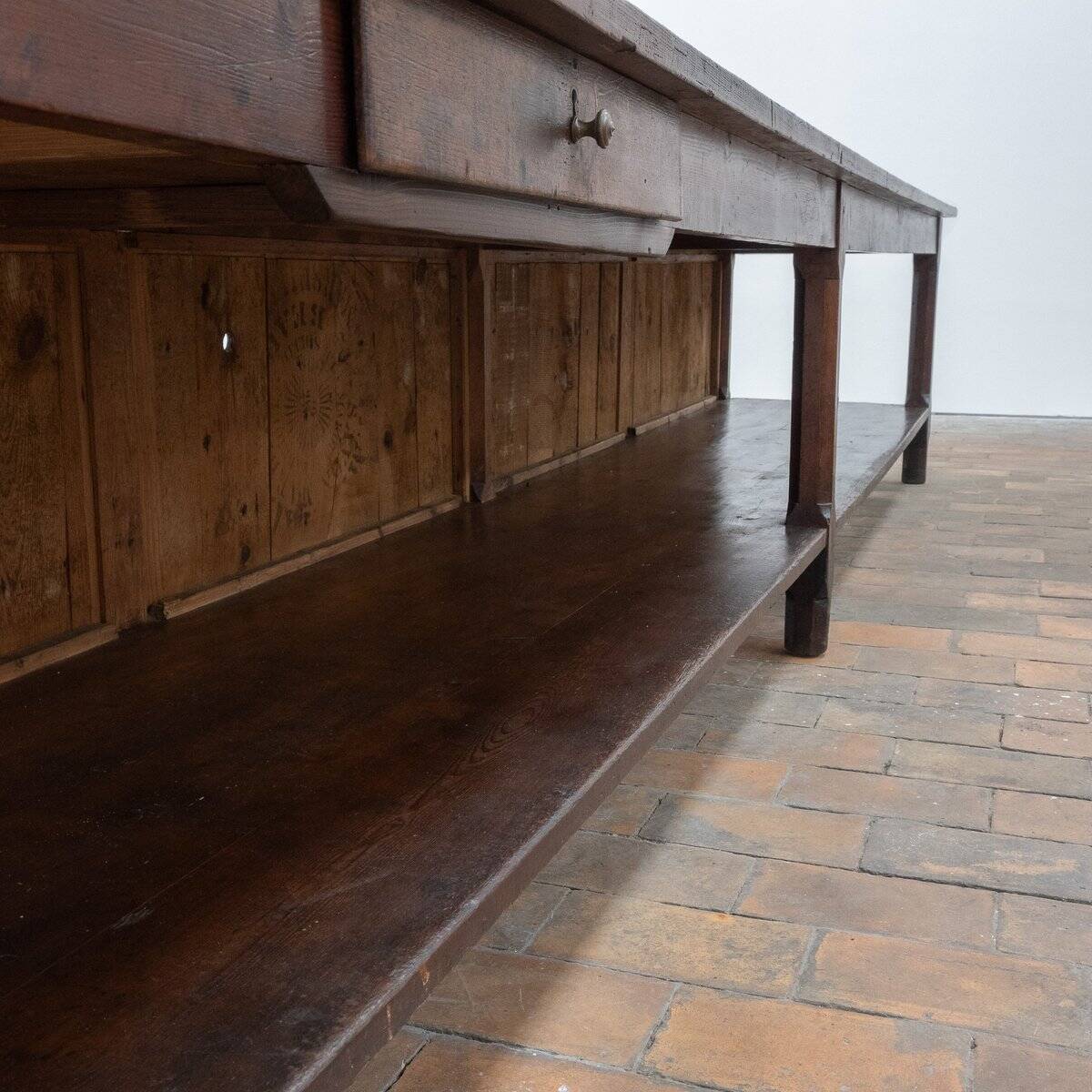 Grande table de drapier vintage, 1920