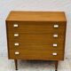 Commode vintage en teck 4 tiroirs années 60 style G-Plan