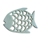 Cast iron underbody fish shape
