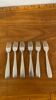 6 large vintage silver plated forks from the 1960s