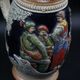West Germany beer stein mug with lid vintage marzi remy, middle century modern mcm drinkware