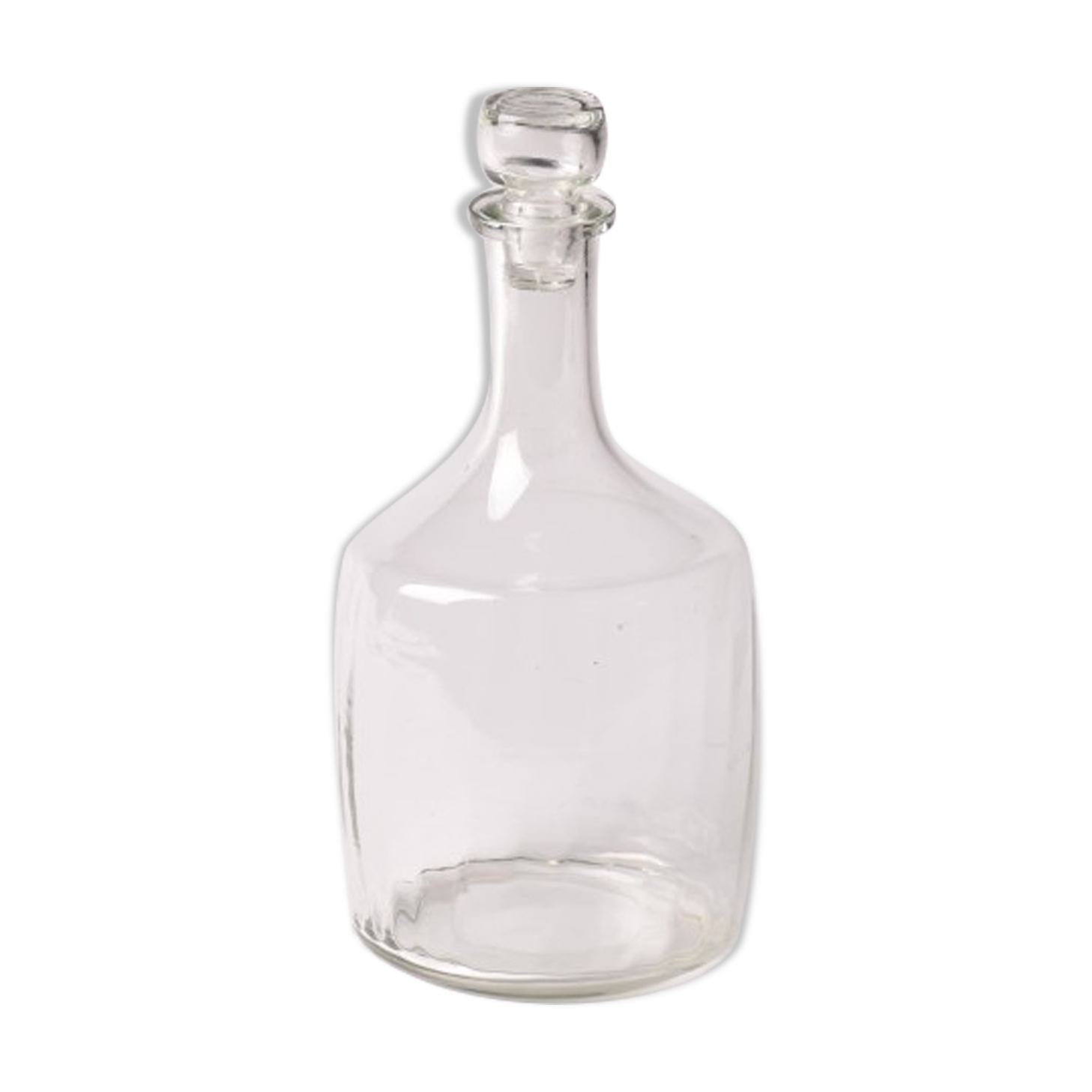 Vintage decanter with stopper | brocante glass wine bottle / wine decanter