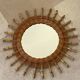 Rattan sun mirror