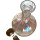Round iridescent glass carafe, 20th century