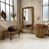 Louis Philippe Flowered Mirror 19th 84x150cm