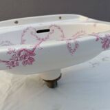 Ensemble Lave-mains + porte-savon+ porte-serviettes en Porcelaine de Paris "Jouy"