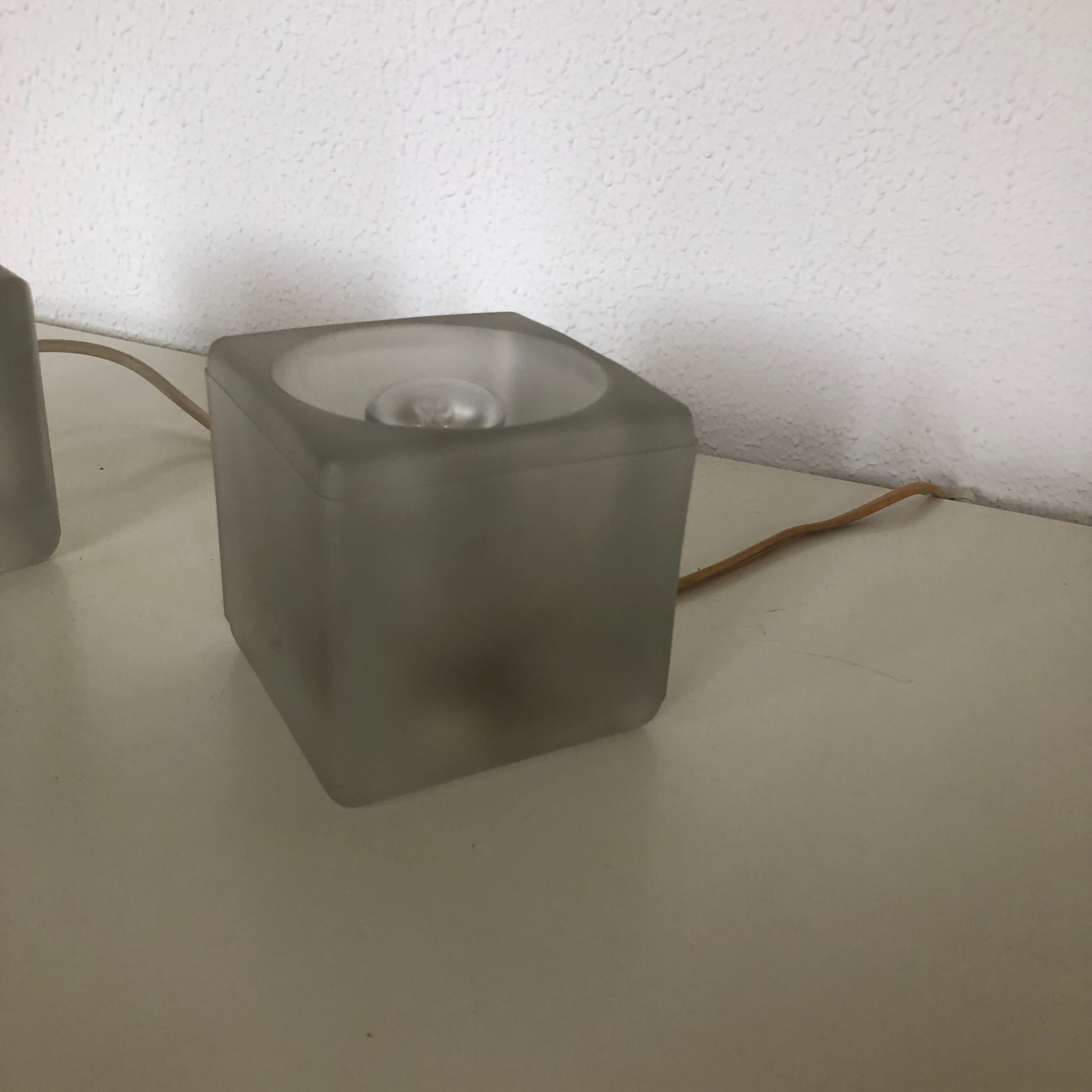 Pair lamps ice cubes Peill - Putzler - 1970