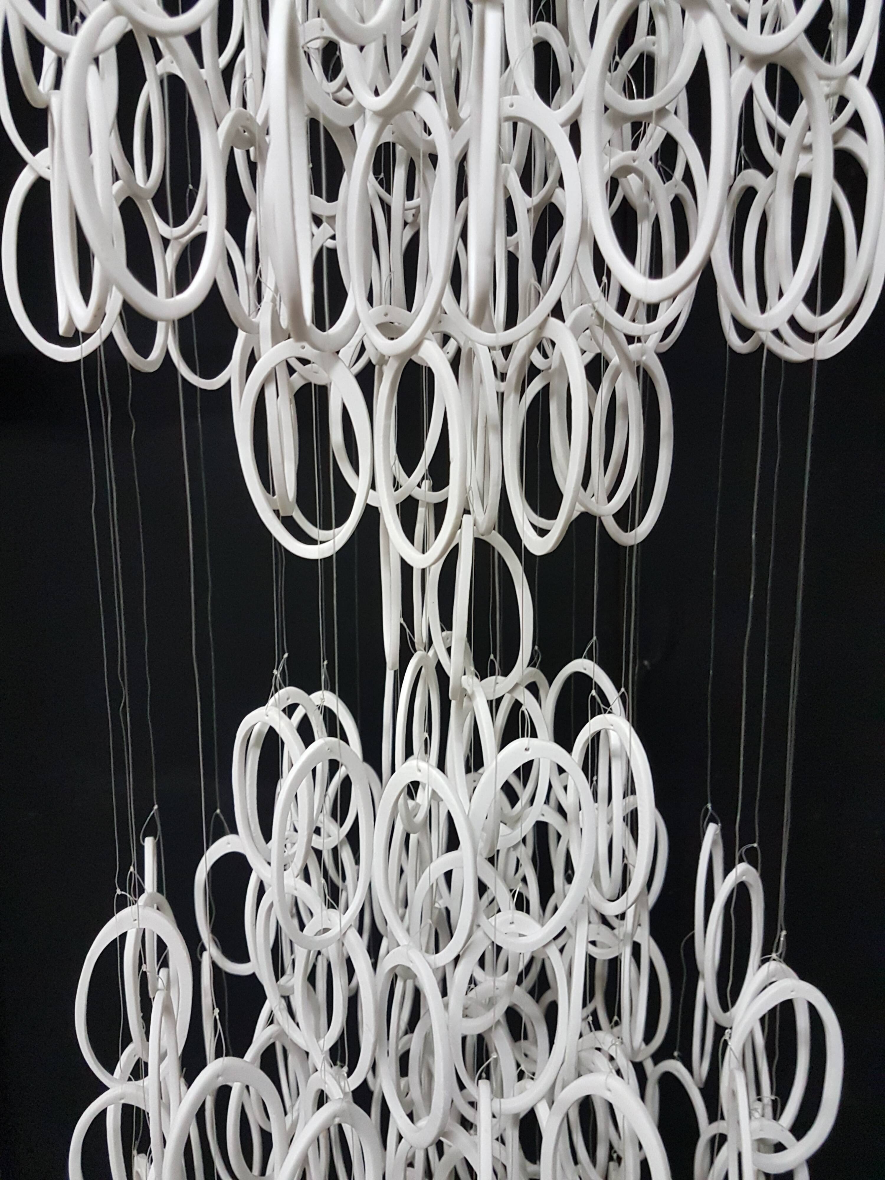 Suspension with tassel pendants