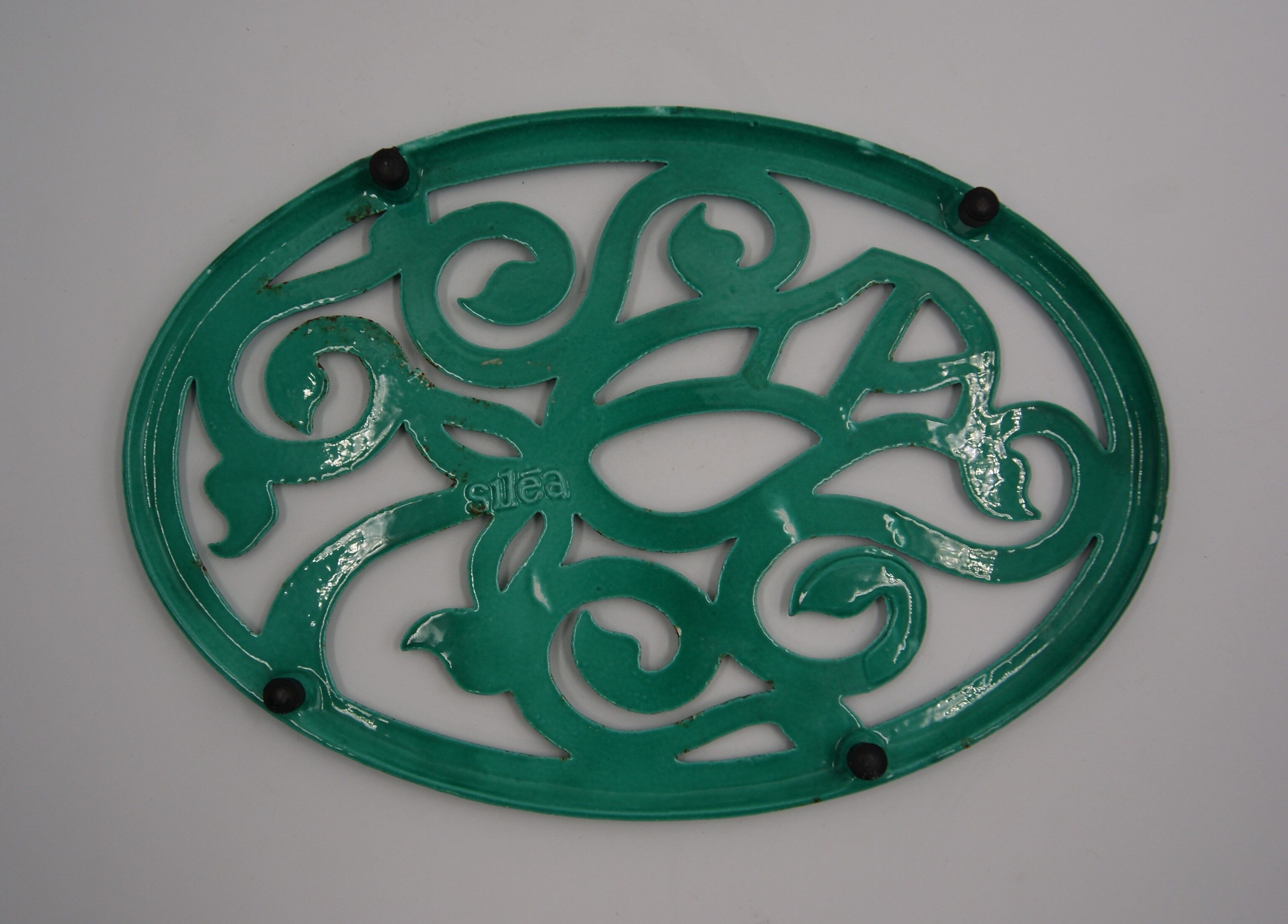 Vintage cast iron flat bottom