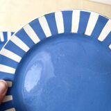 Set of 4 fox trott sarreguemines art deco dessert plates 1930