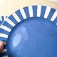 Set of 4 fox trott sarreguemines art deco dessert plates 1930