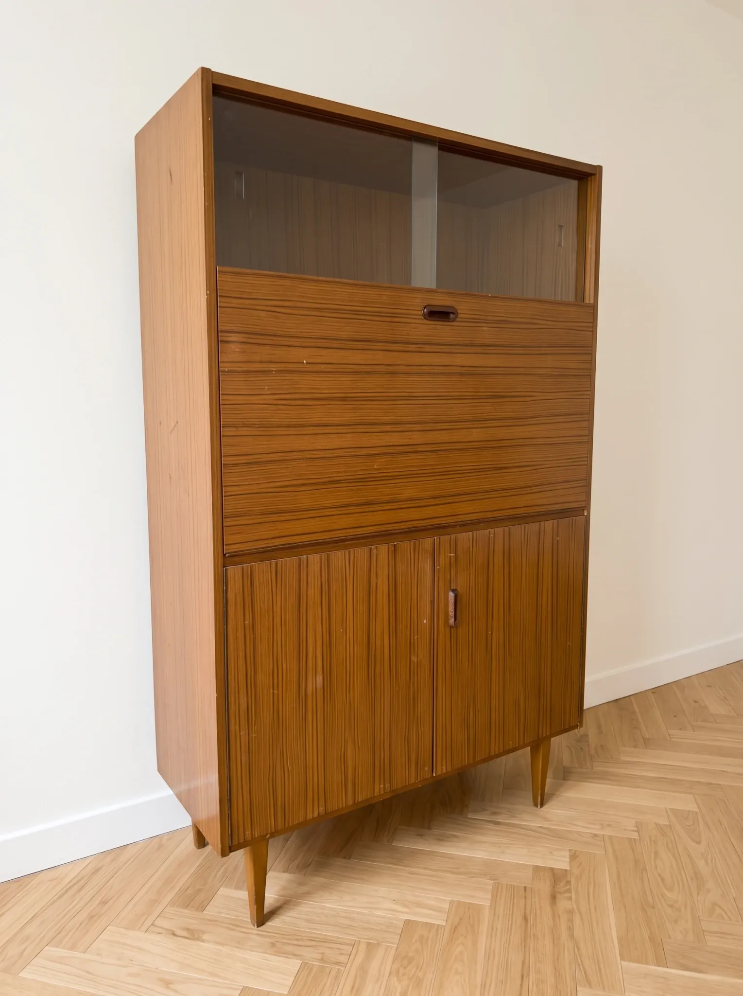 Secrétaire en bois, années 50