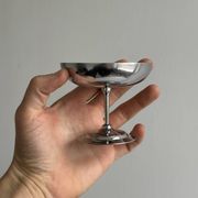 8 coupelles à glace en inox brillant